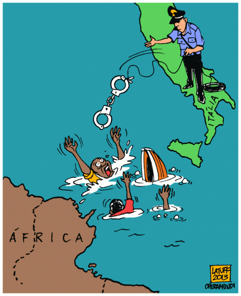 Carlos Latuff - Naufragio de Lampedusa